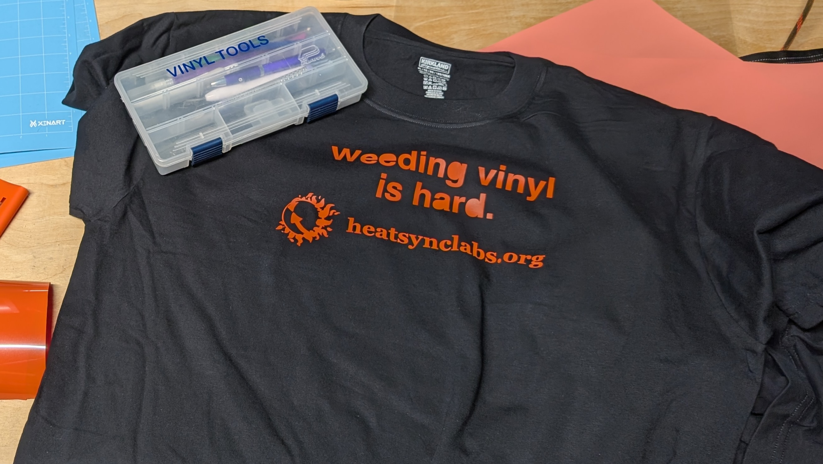 "Weeding Vinyl is Hard" t-shirt